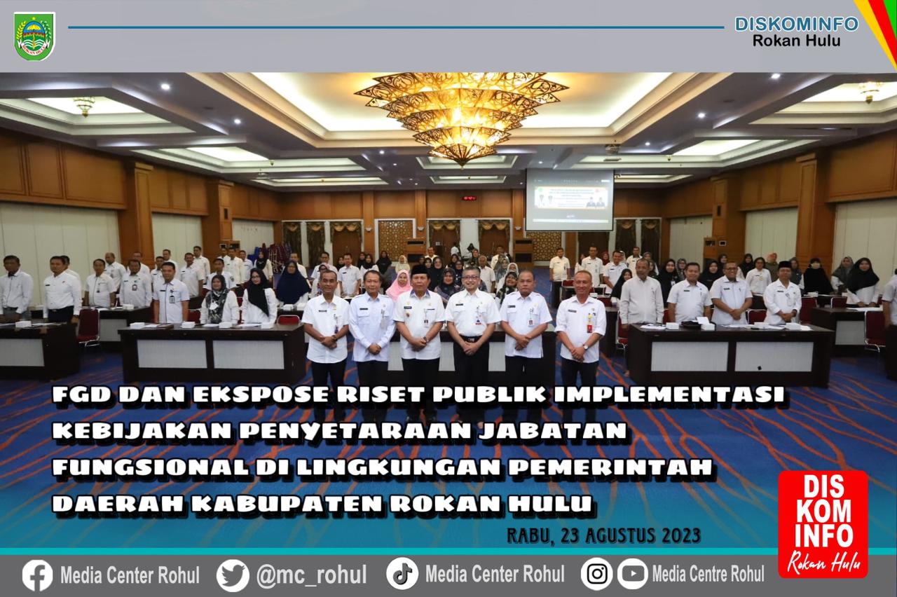 Bupati Sukiman Buka FGD dan Ekspos Riset Publik Implementasi Kebijakan Penyetaraan Jabatan Fungsional